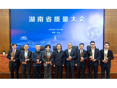 20201116-董事长王五星接受第六届湖南省省长质量奖提名奖颁奖